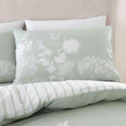 Rackhams Catherine Lansfield Meadowsweet Duvet Cover Set - Green - Super King - thumbnail 3