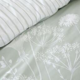 Rackhams Catherine Lansfield Meadowsweet Duvet Cover Set - Green - Super King - thumbnail 5