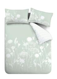 Rackhams Catherine Lansfield Meadowsweet Duvet Cover Set - Green - Super King - thumbnail 6