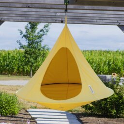 Rackhams Double Cacoon Hanging Chair - Lemonade - thumbnail 2