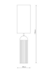Rackhams Tova Wooden Floor Lamp - thumbnail 4