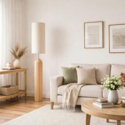 Rackhams Tova Wooden Floor Lamp - thumbnail 2