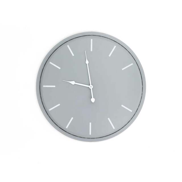 Rackhams Karlsson Wall Clock - Grey - 4cm x 49cm - Grey - 100% Mixed - image 1