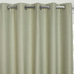 "Rackhams Cosmos Green Eyelet Ready Made Eyelet Curtains - Green - 46x54"" - Curtains" - thumbnail 2