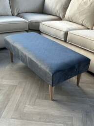Rackhams Premium Stitched Lid Ottoman Bench – Multi-Functional Coffee Table & Seating - 19 x 17 Inches (48 x 43cm) - thumbnail 3