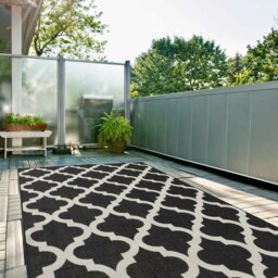 Rackhams Ecology Outdoor Rug Black - 400B - 240X340 cm - thumbnail 6