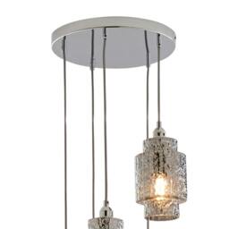 Rackhams Evelle 5-Light Chrome Cascading Pendant - thumbnail 6