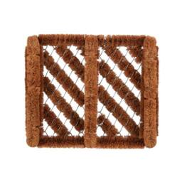 Rackhams Boot Scraper Mat - Brown - Brown - 36cm x 33cm - 100% Mixed