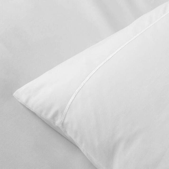 Rackhams White 200 Thread Count Egyptian Cotton Pillowcases - Super King - Pair - Oxford - image 1
