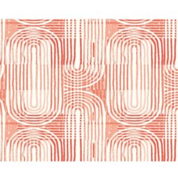 Rackhams Curved Line Texture Wall Mural - Orange - Large - W350cm x H280cm - thumbnail 2