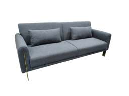Rackhams Como 2 Seater Sofa Bed in Grey or Silver - Grey - thumbnail 4