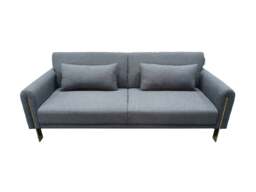 Rackhams Como 2 Seater Sofa Bed in Grey or Silver - Grey - thumbnail 2