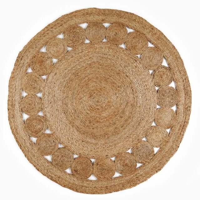 Rackhams Nova Natural Circle Rug – Handwoven Round Jute Rug - Ø 150 cm - image 1