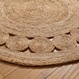 Rackhams Nova Natural Circle Rug – Handwoven Round Jute Rug - Ø 150 cm - thumbnail 2