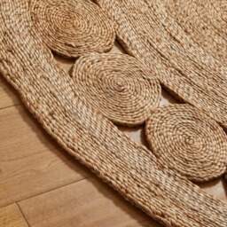 Rackhams Nova Natural Circle Rug – Handwoven Round Jute Rug - Ø 150 cm - thumbnail 3