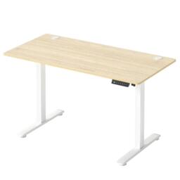 Rackhams Electric Standing Desk Height Adjustable with Memory Control 120cm Wide - Natural - thumbnail 1