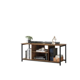 Rackhams Rustic TV Stand for TVs up to 60 Inches – Industrial Entertainment Unit with Open Shelves, 120 x 40 x 50 cm - thumbnail 5