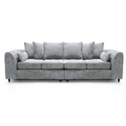 Rackhams Monaco Chenille Fabric 4 Seater Sofa - Green - thumbnail 4