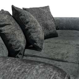 Rackhams Monaco Chenille Fabric 4 Seater Sofa - Green - thumbnail 3