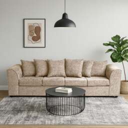Rackhams Monaco Chenille Fabric 4 Seater Sofa - Green - thumbnail 5