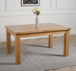 Rackhams Seattle Oak Extending Dining Table with Washington Fabric Chairs - 8 chairs - Beige - thumbnail 5