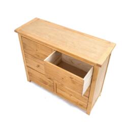 Rackhams Lugo 6 Drawer Chest of Drawers Wood Knob - Light Brown - thumbnail 4