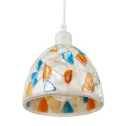Rackhams Mother of Pearl Style Mosaic Glass Pendant Ceiling Lighting Shade - thumbnail 5
