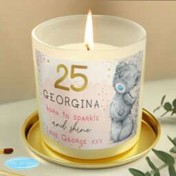 Rackhams Personalised Me To You Sparkle & Shine Birthday Scented Jar Candle - thumbnail 2