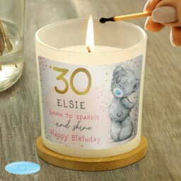 Rackhams Personalised Me To You Sparkle & Shine Birthday Scented Jar Candle - thumbnail 4