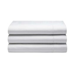 Rackhams 400 Thread Count Egyptian Cotton Flat Sheet - White - White - Kingsize - 100% Egyptian Cotton - thumbnail 3
