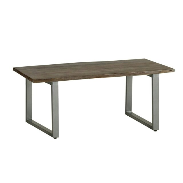 Rackhams Linden Live Edge Wood and Metal Coffee Table - image 1