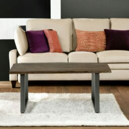 Rackhams Linden Live Edge Wood and Metal Coffee Table - thumbnail 2