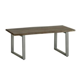 Rackhams Linden Live Edge Wood and Metal Coffee Table - thumbnail 1