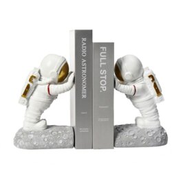 Rackhams Pushing Astronaut Decorative Bookends - thumbnail 1