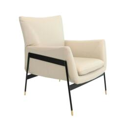 Rackhams Pearl Grey Leather Armchair 5042 - Modern - Yes - No