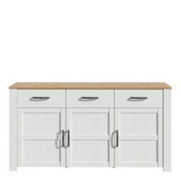 Rackhams Bohol Sideboard in Riviera Oak/White - White - 166 - 1 - thumbnail 2