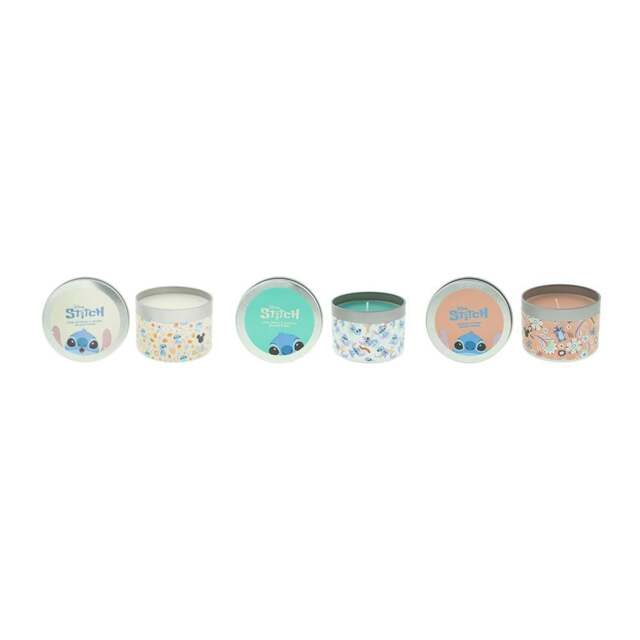 Rackhams Stitch Scented Candle Gift Set 3×190g - White Gardenia & Coconut, Coral Flower & Pineapple, Hibiscus & Lychee - Candle - No - White Gardenia & Coconut, Coral Flower & Pineapple, Hibiscus & Lychee