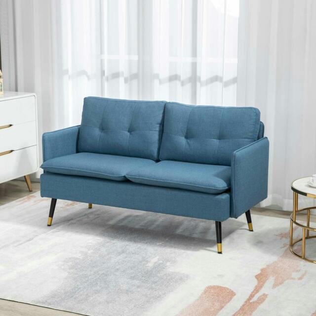 Rackhams Modern Upholstered Two Seater Sofa for Bedroom Living Room - image 1