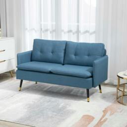 Rackhams Modern Upholstered Two Seater Sofa for Bedroom Living Room