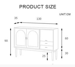 Rackhams Dorota Sideboard, Natural Rattan - Rattan Door - thumbnail 6