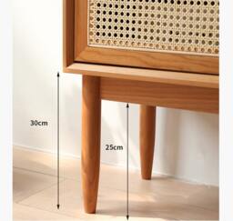 Rackhams Dorota Sideboard, Natural Rattan - Rattan Door - thumbnail 5