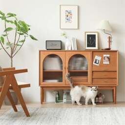Rackhams Dorota Sideboard, Natural Rattan - Rattan Door - thumbnail 4