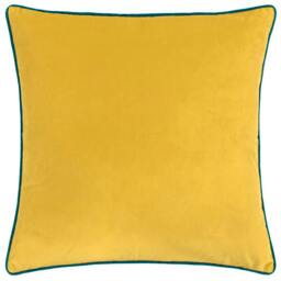 Rackhams Meridian Velvet Cushion Cover - Cylon/Teal - 45cm x 45cm - Cylon/Teal - 100% Polyester - thumbnail 2