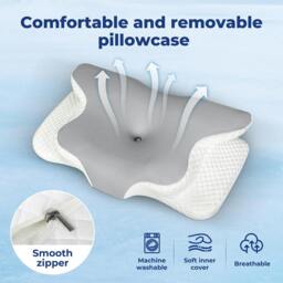 Rackhams Ergonomic Memory Foam Pillow Cervical Neck Shoulder Orthopedic Pain Relief - thumbnail 6
