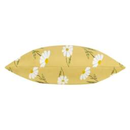 Rackhams Reversible Daisies Floral Outdoor Cushion Cover - Yellow - 50cm x 30cm - Yellow - 100% Polyester - thumbnail 3