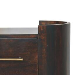 Rackhams Solid Wood Valencia Two-Drawer Bedside Table - thumbnail 4