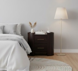 Rackhams Solid Wood Valencia Two-Drawer Bedside Table - thumbnail 1