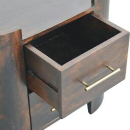 Rackhams Solid Wood Valencia Two-Drawer Bedside Table - thumbnail 3