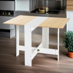 Rackhams Wooden Folding Computer Home Office Desk White - thumbnail 2