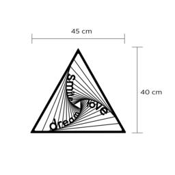 Rackhams DSL Modern Metal Wall Art Home Decoration Ornament, Black - Metal - Black - thumbnail 3